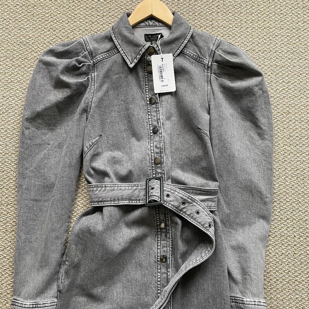 Ted Baker Pasccal Denim Shirt Dress TB Size 3 = 10/12 Medium